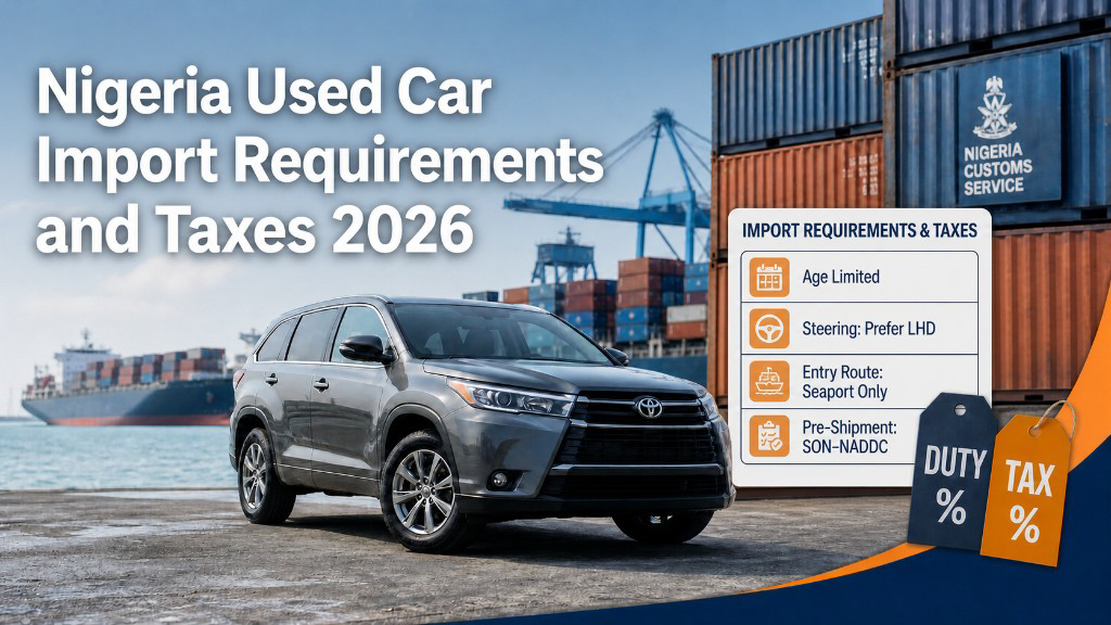Nigeria Imported Used Cars: Admission Requirements and Import Duties & Taxes (2026)