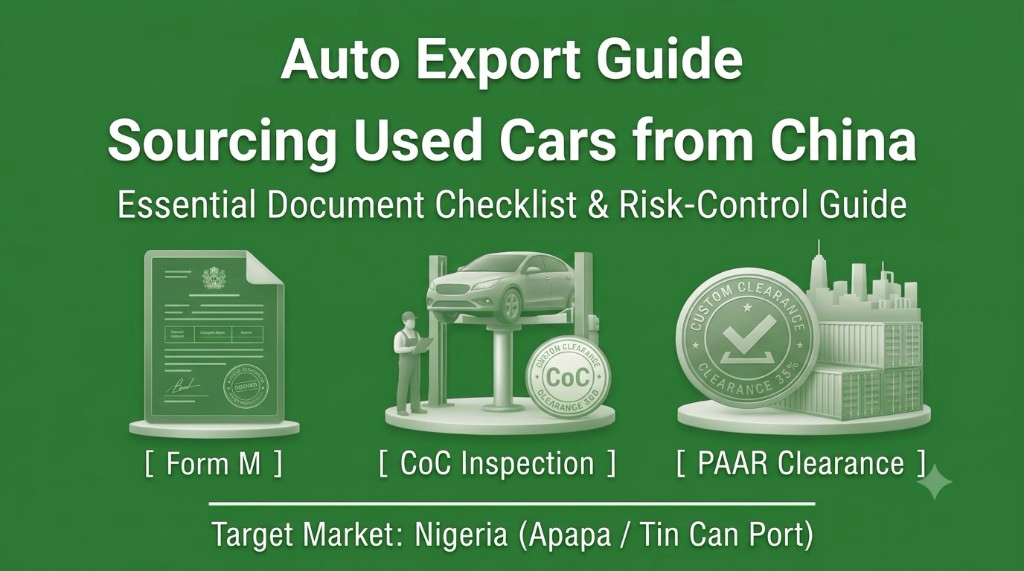Nigeria Car Dealer Sourcing Guide: "Core Document Acquisition Checklist" for Purchasing Used Cars from China